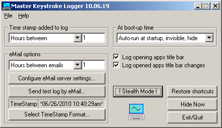 Master Keystroke Logger 14.03.01 software screenshot