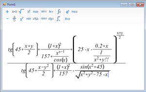 Math Expression Editor Light 1.2 software screenshot