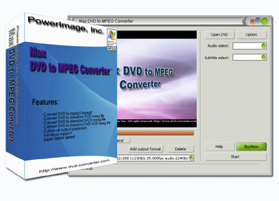 Max DVD to MPEG Converter 6.8.0.6107 software screenshot
