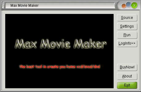 Max Movie Maker 3.0 software screenshot