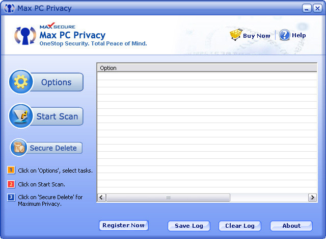 Max PC Privacy 6.14 software screenshot