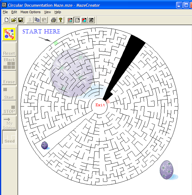 Maze Creator HOME 1.96 software screenshot