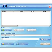 McFunSoft PSP Video Converter 7.9.4.3.2 software screenshot
