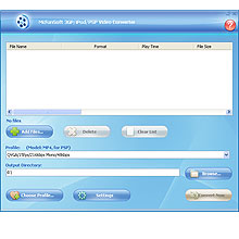 McFunSoft iPod/PSP/3GP Video Converter 7.9.7.7 software screenshot