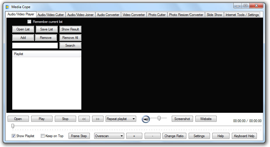 Media Cope 4.0 software screenshot