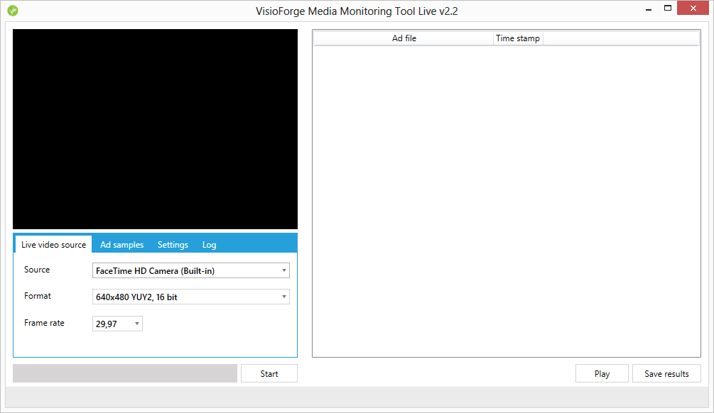 Media Monitoring Tool 2.3.5.0 software screenshot