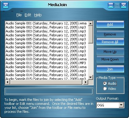MediaJoin 3.0 software screenshot