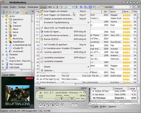 MediaMonkey Portable 4.0.7.1511 software screenshot