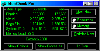 MemCheck Pro 3.0 software screenshot