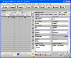 Member Organizer Pro 2.7 software screenshot