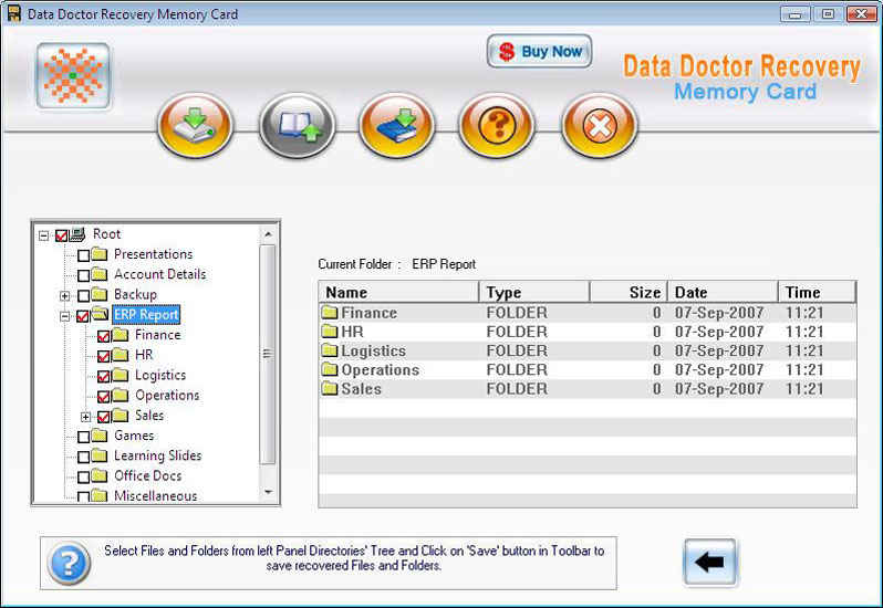 Memory Card Lost Data Recovery 3.0.1.5 software screenshot