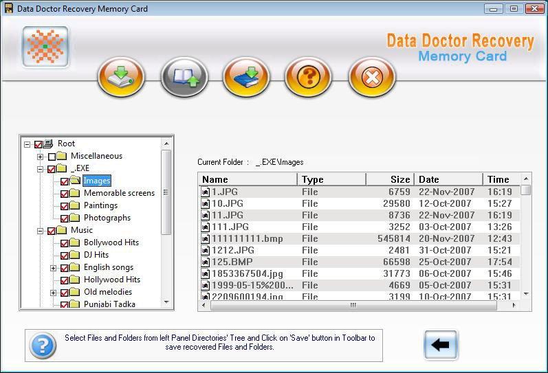 Memory Card Video Recovery 3.0.1.5 software screenshot