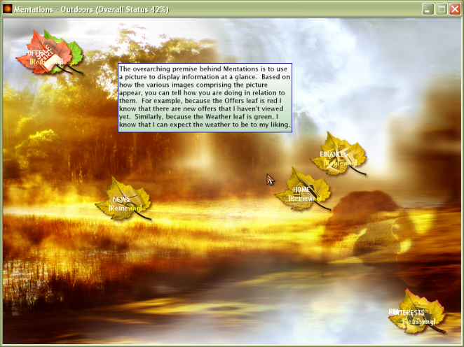 Mentations 1.6 software screenshot