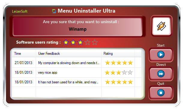 Menu Uninstaller Ultra 4.0.4 software screenshot