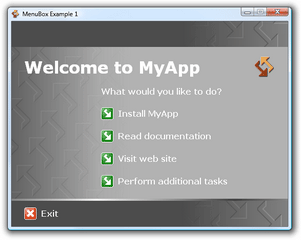 MenuBox 6.0.0.0 software screenshot