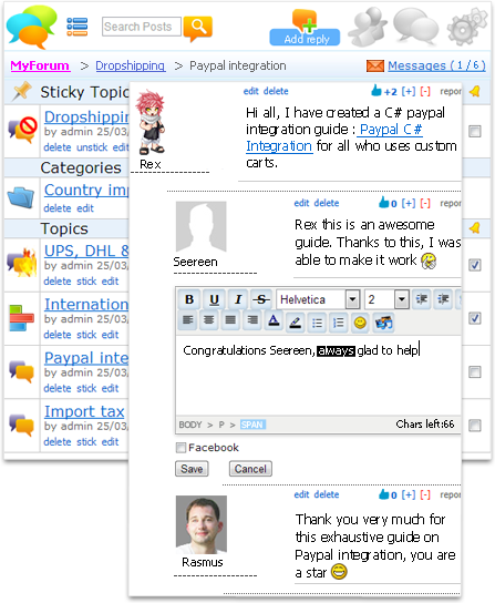 Menulab Discussion 1.3 software screenshot