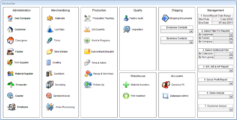 MerchanNet 6.08 software screenshot