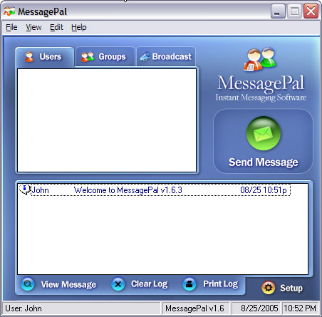 MessagePal 1.8.0 software screenshot
