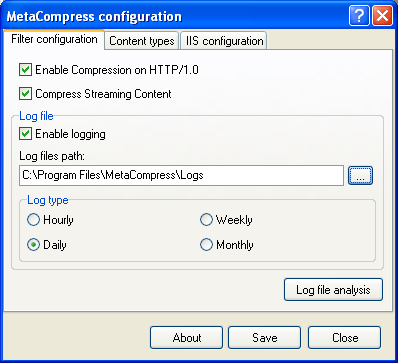 MetaCompress 2.4 software screenshot
