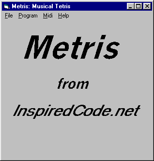 Metris 1.0 software screenshot