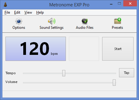 Metronome EXP Pro 1.0.1.0 software screenshot