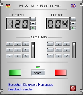 Metronome 1.000 software screenshot