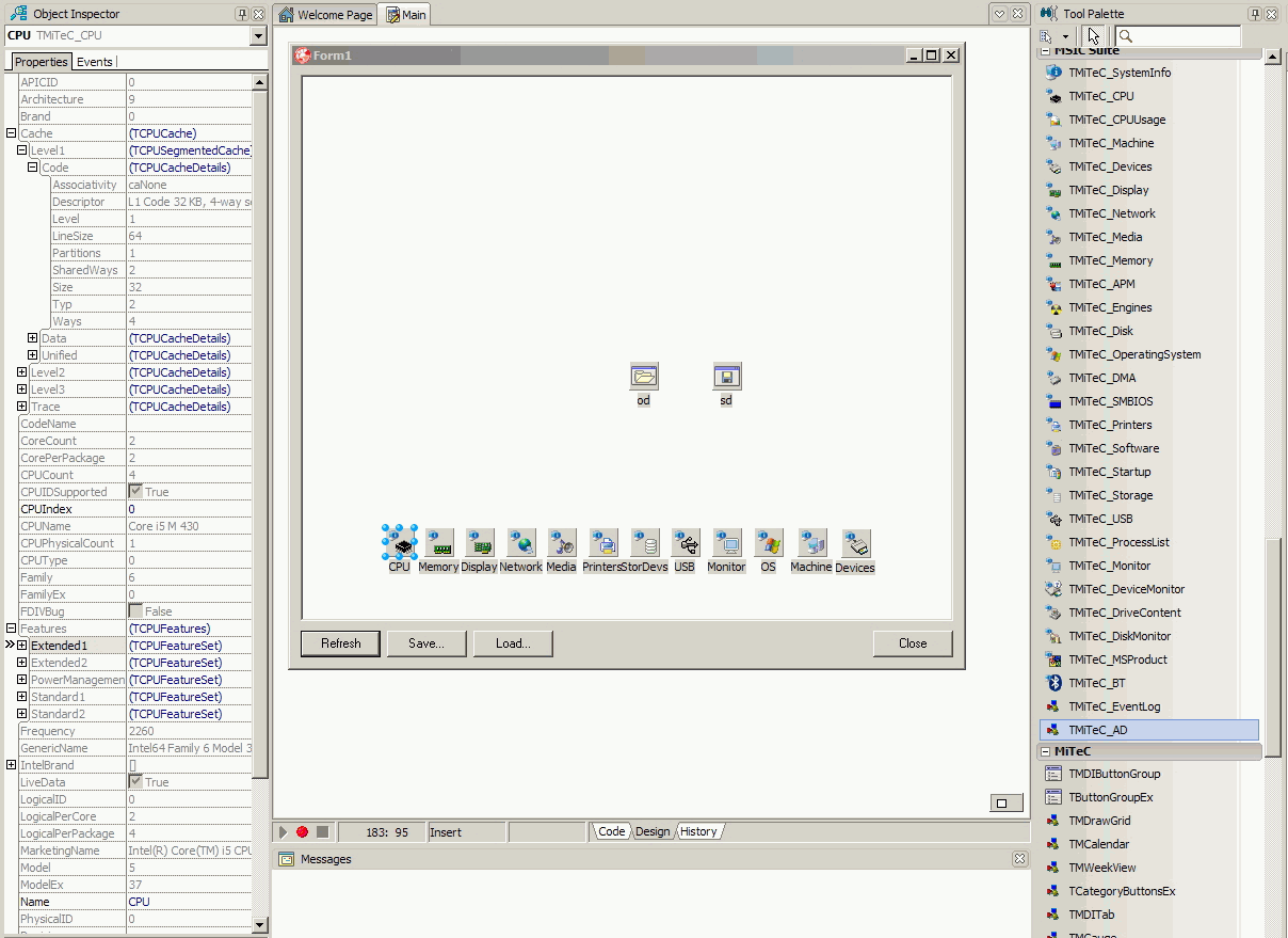 MiTeC System Information Component Suite 11.6.3 software screenshot