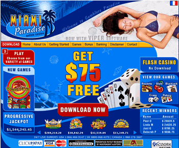 Miami Paradise Casino 4.2011 P. software screenshot