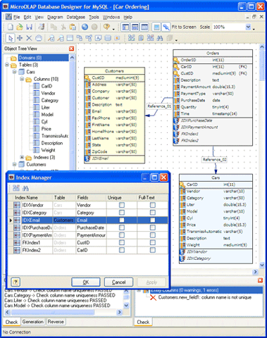 MicroOLAP Database Designer for MySQL 2.1.7.1051 software screenshot