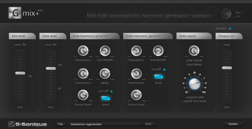 Mid-Side: SHG/V+ 100.2.0.5 software screenshot