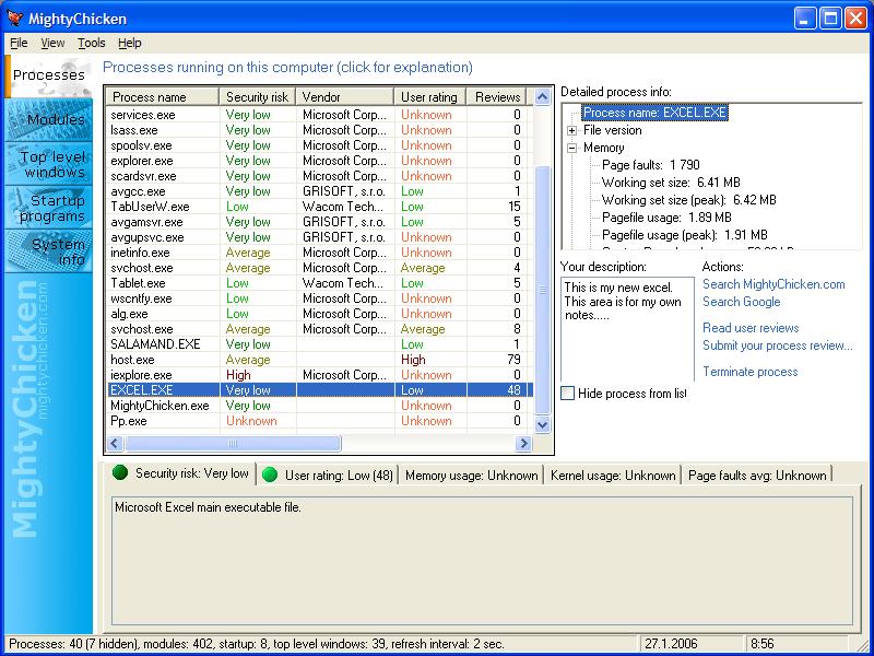 MightyChicken 1.1.43 software screenshot