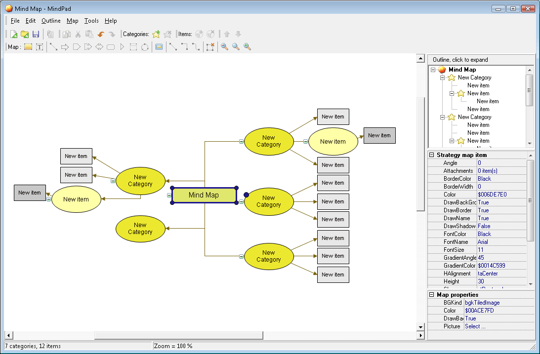 Mind Pad 3.1 software screenshot