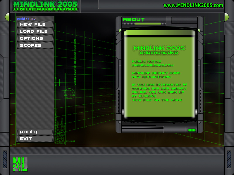 Mindlink 2005 Undeground 1.1.0 software screenshot