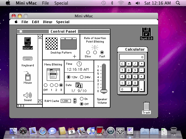 Mini vMac for Macintosh 3.2.3 software screenshot