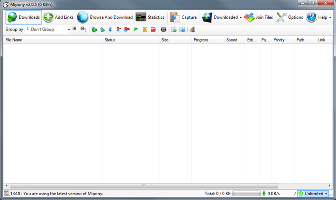 Mipony 2.5.3 software screenshot