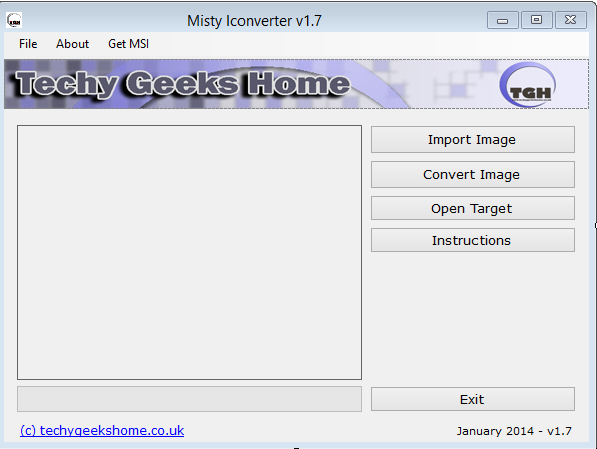 Misty Iconverter 1.7 software screenshot