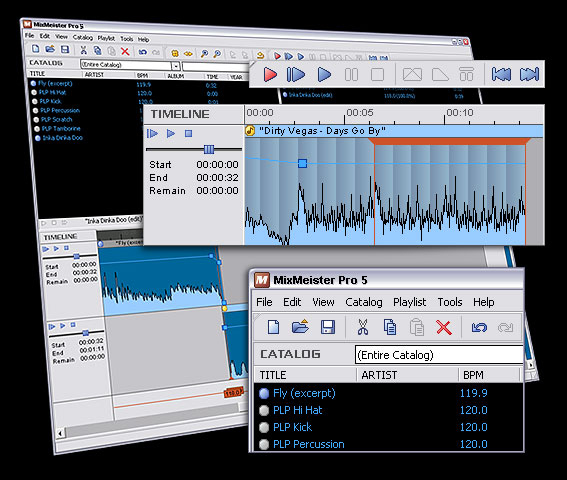 MixMeister Pro 5.0 software screenshot