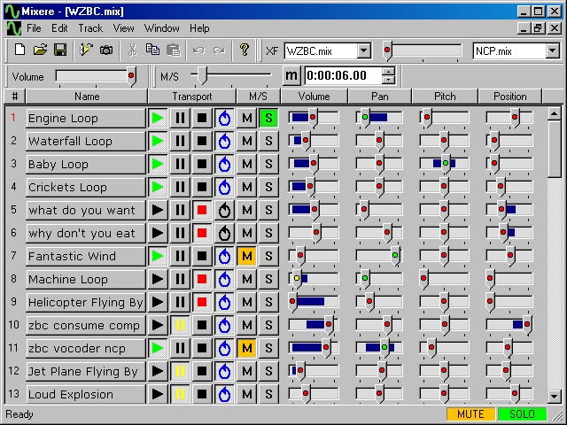 Mixere 1.0.82 software screenshot