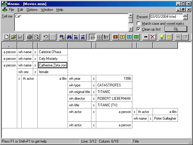 Mnemo 4.4 software screenshot