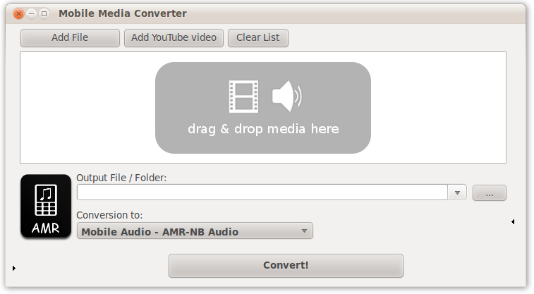 Mobile Media Converter 1.7.7 software screenshot