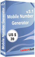 Mobile Number Generator 3.1 software screenshot