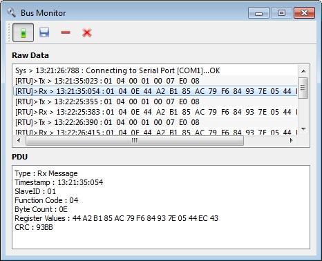 Modbus Master 0.4.1 software screenshot
