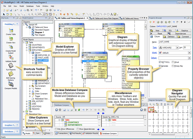 ModelRight for DB2 4.0.0.15 software screenshot
