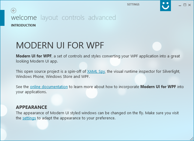 Modern UI for WPF 1.0.3 software screenshot