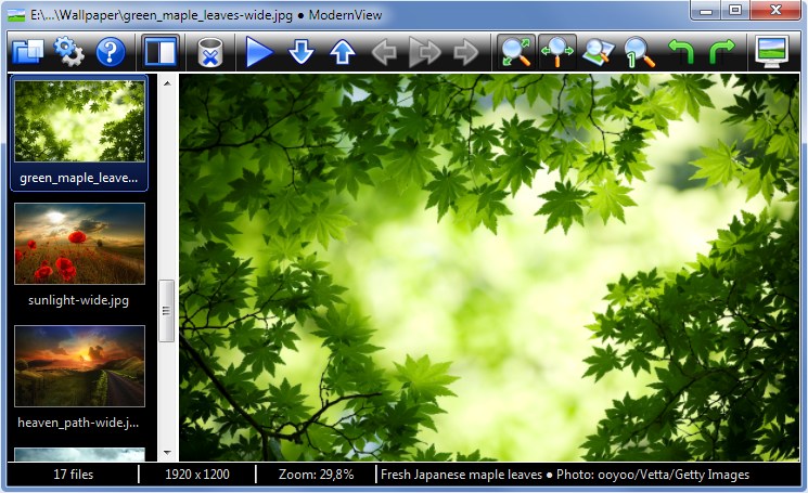 ModernView 3.03 software screenshot