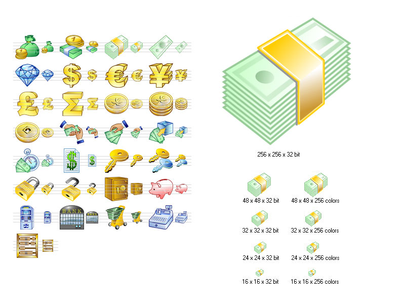 Money Icon Set 2011.1 software screenshot