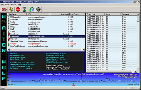 Monitor Wolf 2.00 software screenshot