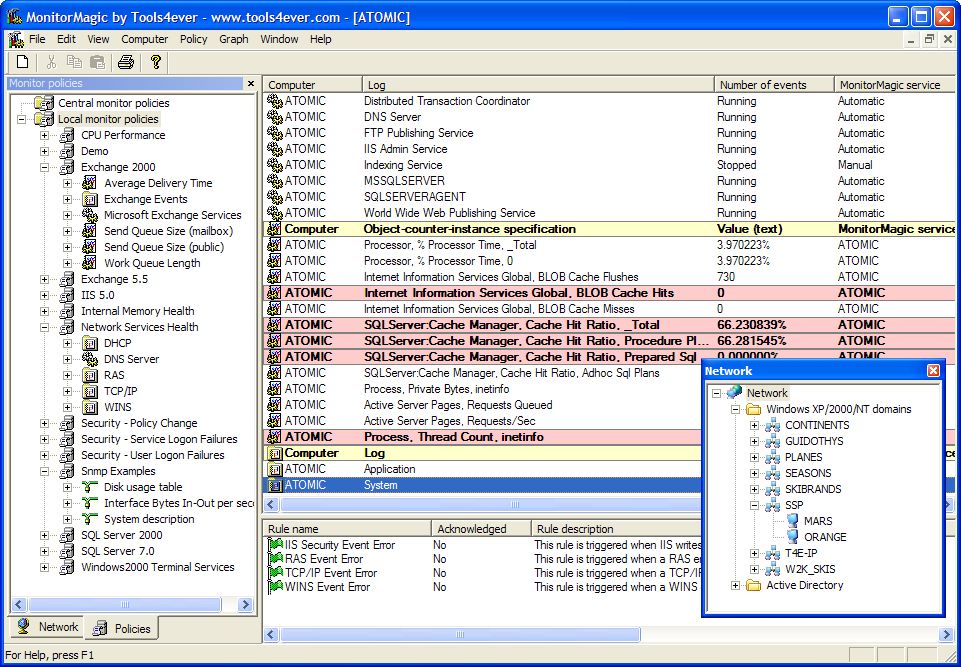 MonitorMagic - Server & Network Monitoring 6.0 software screenshot
