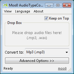 Moo0 Audio Converter 1.26 software screenshot