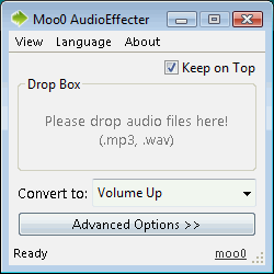 Moo0 Audio Effect 1.27 software screenshot
